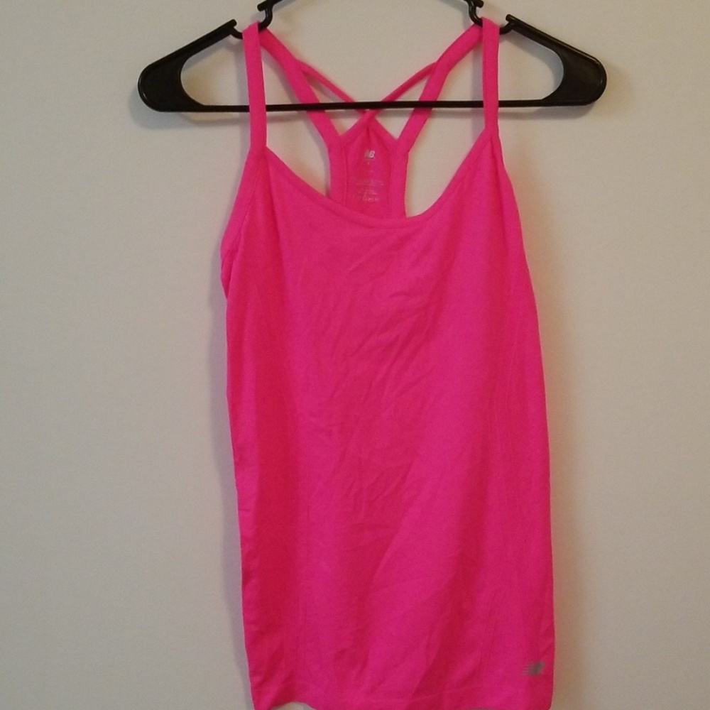 New Balance neon pink tank top